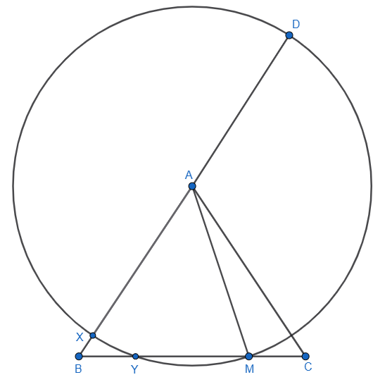 Triângulo + circunferência